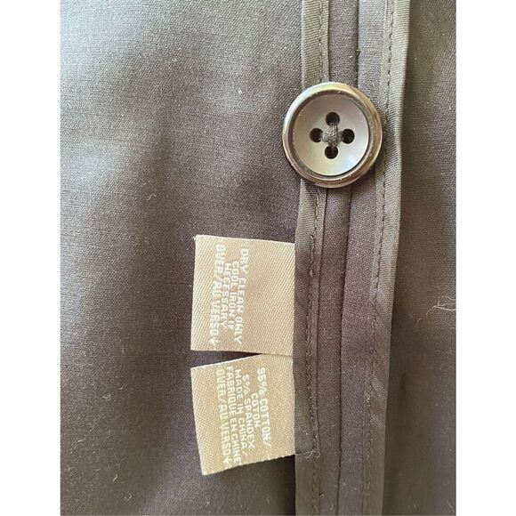 Ellen Tracy Blazer Sz. 14 Hidden Buttons classic Black Professional Preppy - Picture 9 of 9